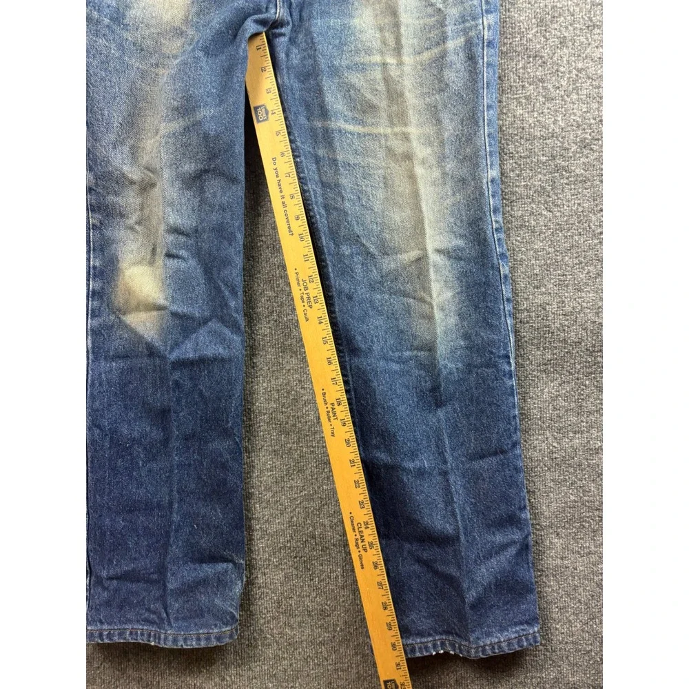 Vintage Levis 505 Jeans Mens 36x30 Blue Orange Tab Straight Leg Distressed